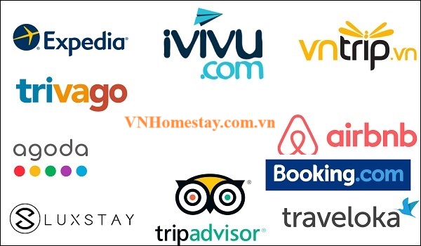 So sánh các kênh đặt phòng phổ biến Agoda, Booking, Traveloka, VNHomestay
